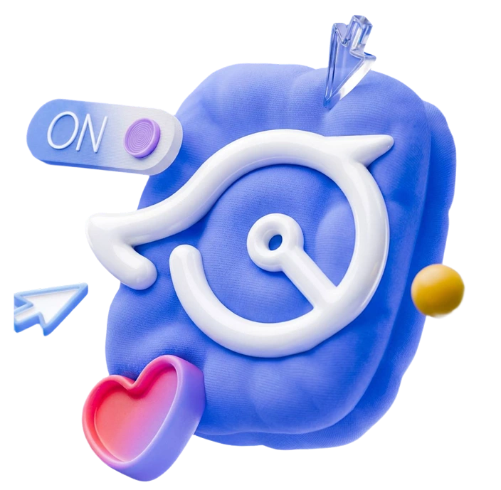 Иллюстрация: работа за компьютером с платформой для онлайн-обучения